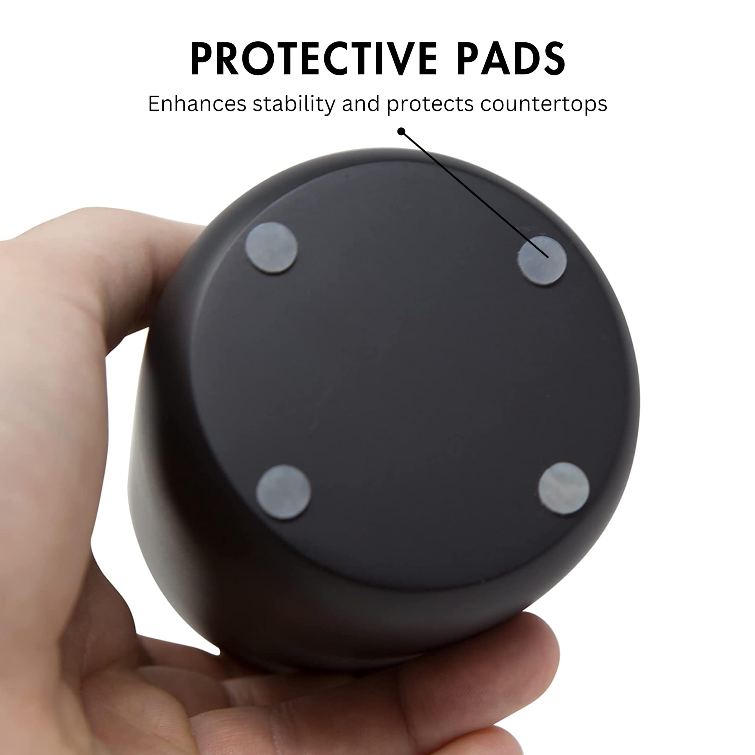 Yew Design Matte Black Toothbrush And Toothpaste Holder And Cup For Bathroom Vanity And Countertop, Round Organizer For Electric